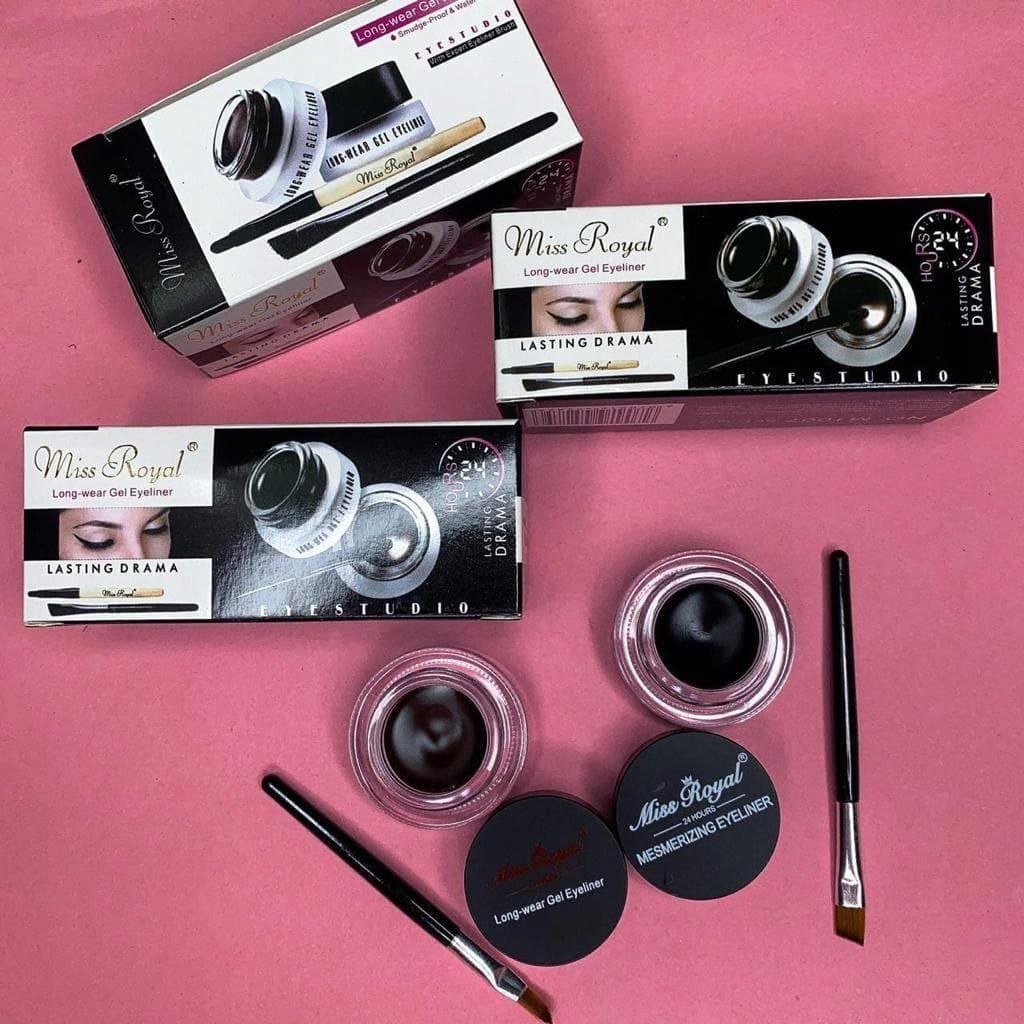 Wodoodporny Żelowy Eyeliner Czarny i Brązowy