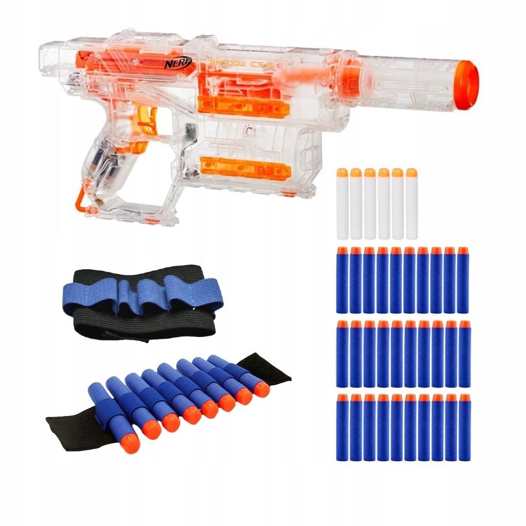 WYRZUTNIA NERF MODULUS SHADOW GHOST + DODATKI