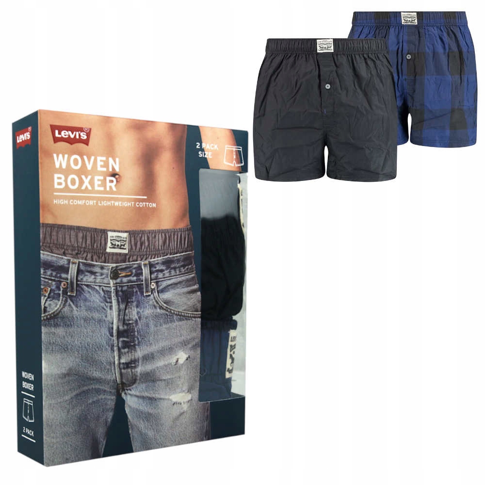 LEVI'S Bokserki Bawełniane 2 pary 0384 Rozmiar S