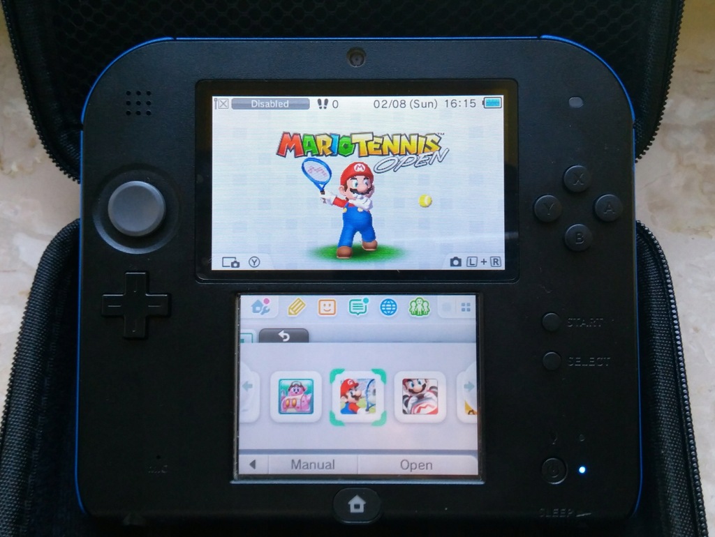 Nintendo 2DS przerobiona CFW Gry 3DS GBA SNES 32GB