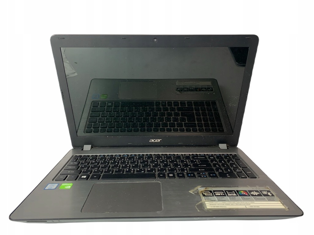 Acer Aspire F15 15" i7 7500u 940MX NO POWER XN543