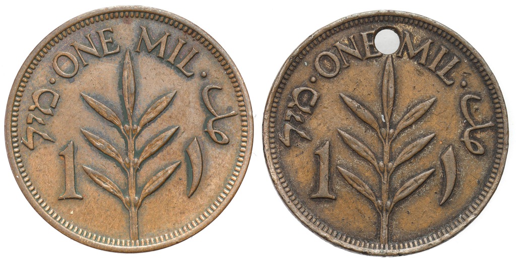 Palestyna. 1 mil 1935-1940 – 2 szt