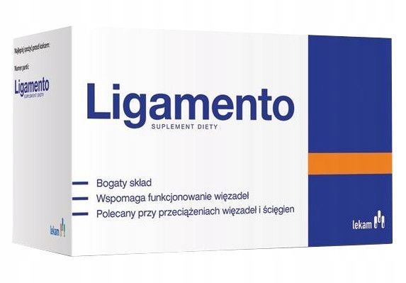 Ligamento 500mg, Bogaty skład 60 tabletek WIĄZADŁA