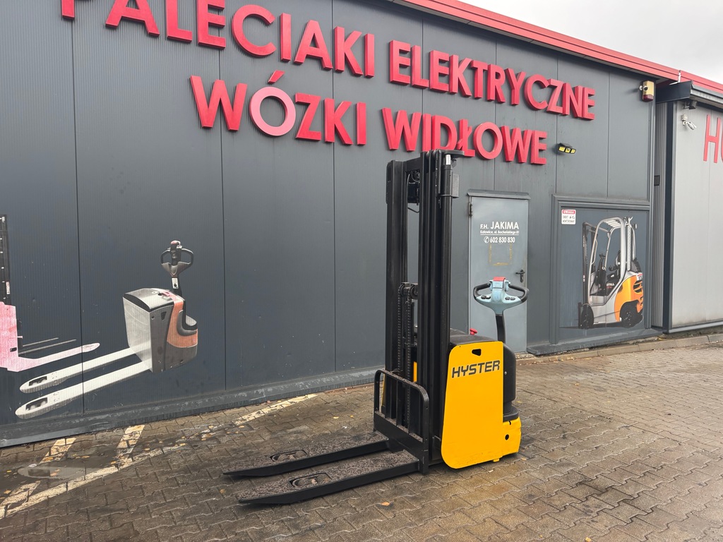 Paleciak elektryczny Hyster 480 cm 1600 kg wózek widłowy sztaplarka