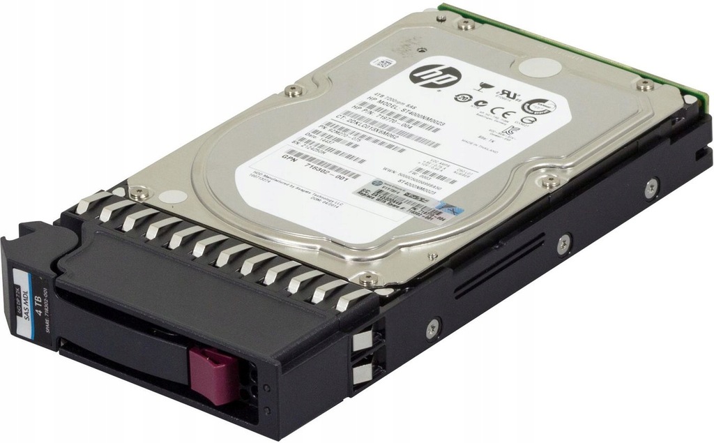 Hewlett Packard Enterprise HDD 4TB 6G 7.2K SAS MDL