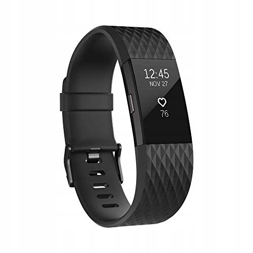 ZEGAREK FITBIT CHARGE 2 UNISEX OPASKA CZARNY