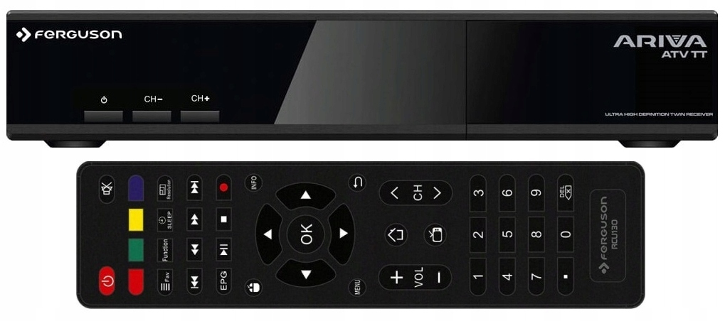 Smart TV BOX Tuner SAT Dekoder Satelitarny Ferguson Ariva TT Android 2x SAT