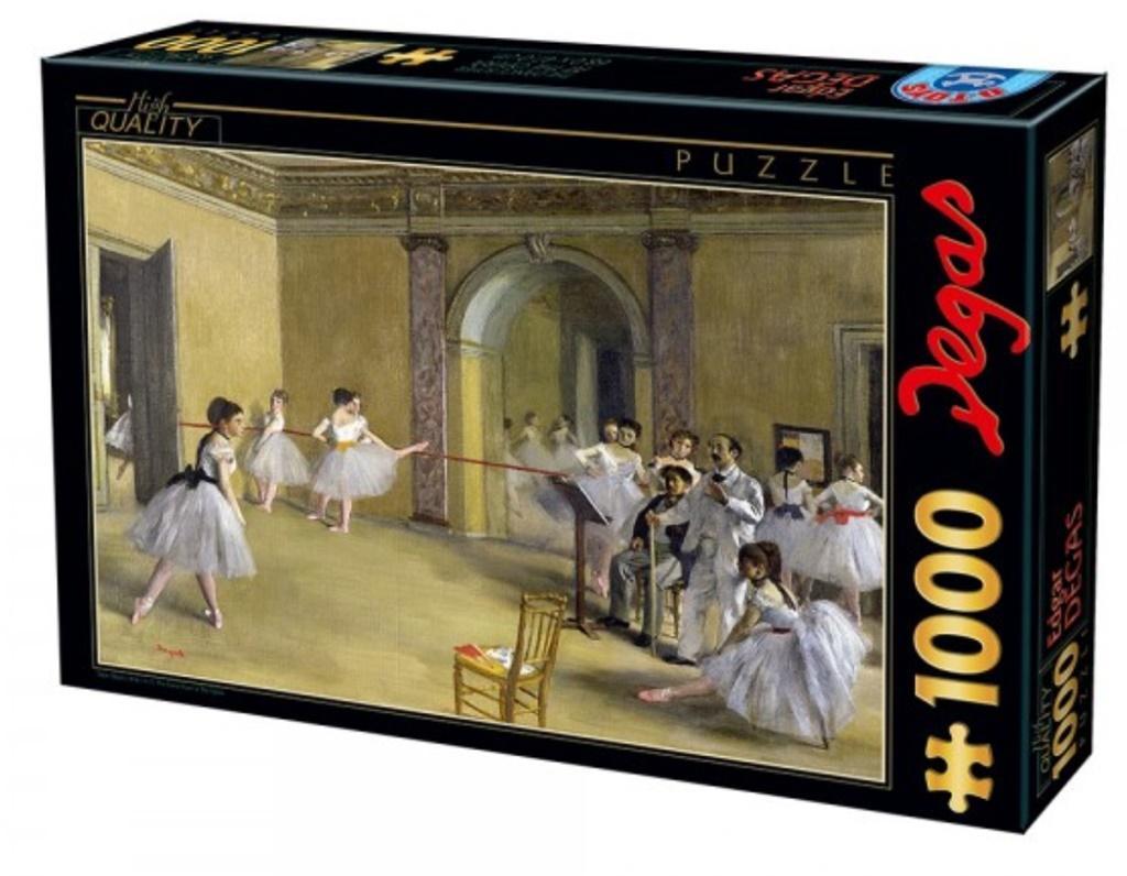 PUZZLE 1000 EDGAR DEGAS, NAUKA TAŃCA, D-TOYS