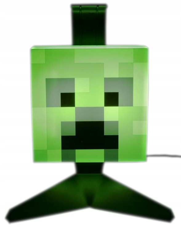 LAMPKA MINECRAFT CREEPER - STOJAK NA SŁUCHAWKI