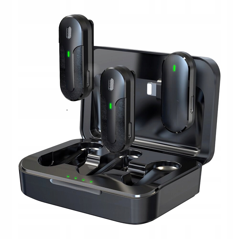 Devia mikrofon do telefonu Kintone Lightning bezprzewodowy podwójny krawato