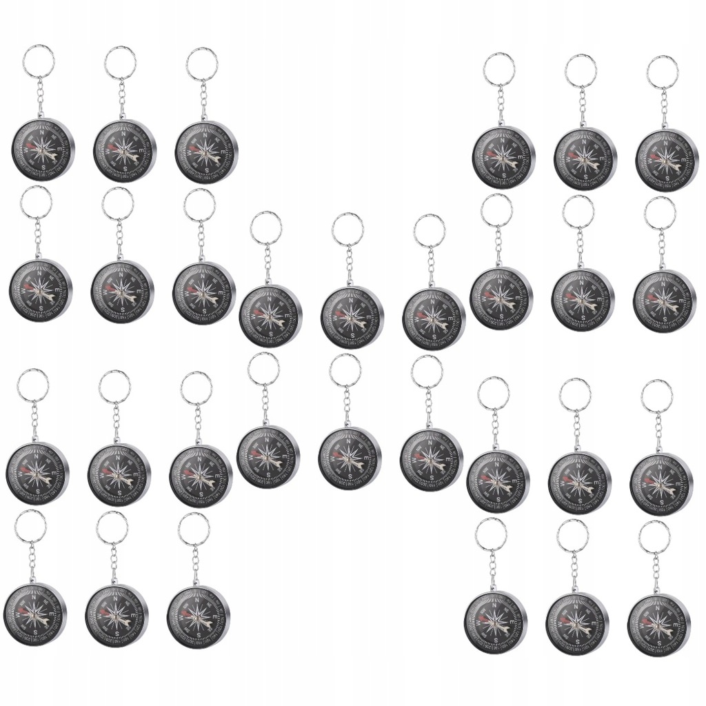 TRAVEL KEYCHAIN MENS KEYCHAINS 5 COUNT