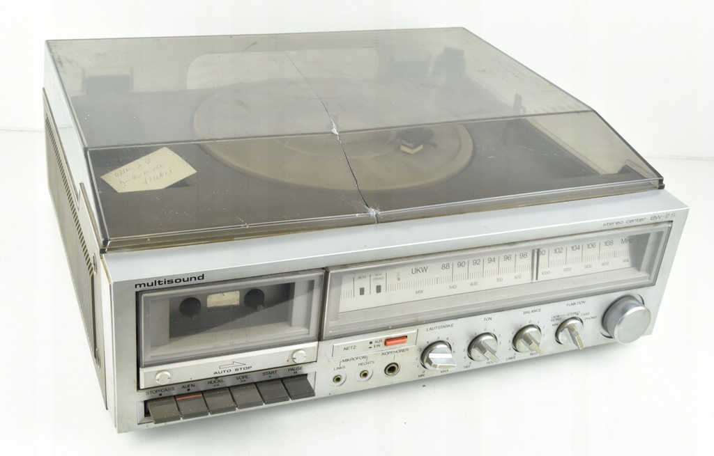 Stary Gramofon Multisound BW-2S radio magnetofon 8541343284