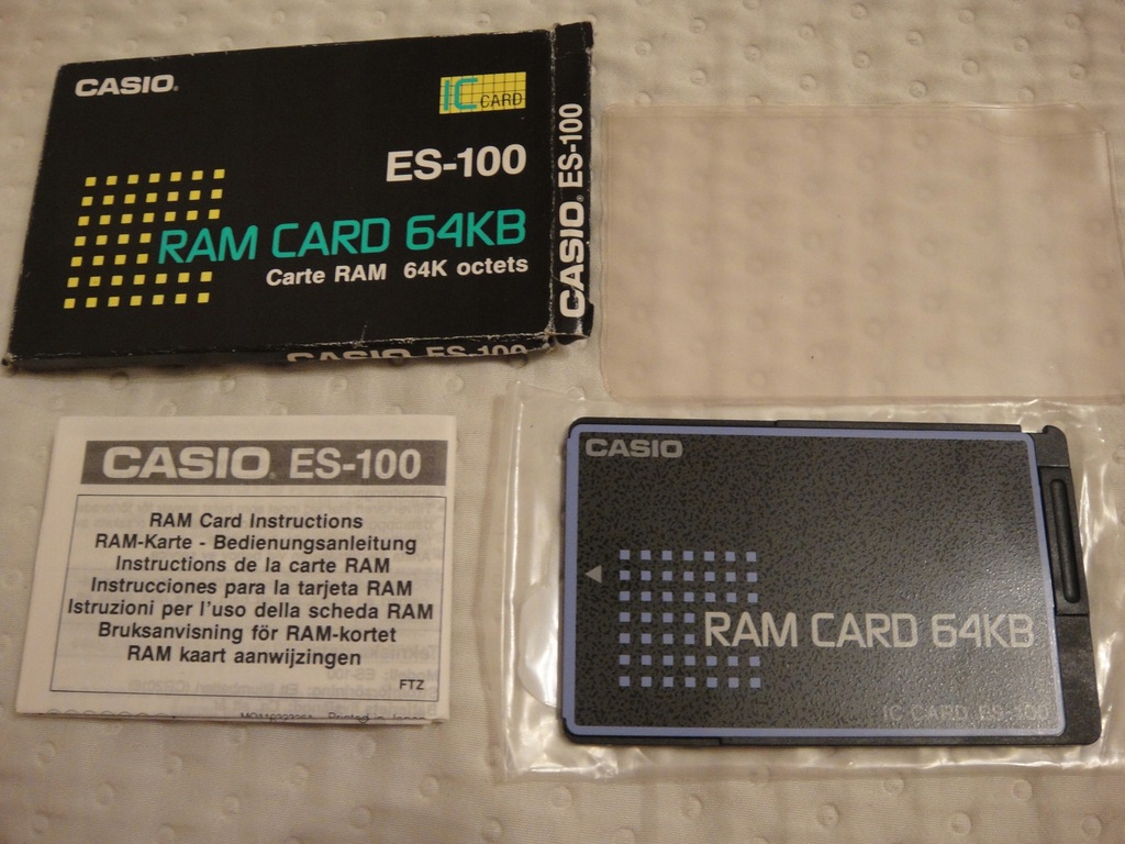 CASIO ES-100 RAM CARD 64KB