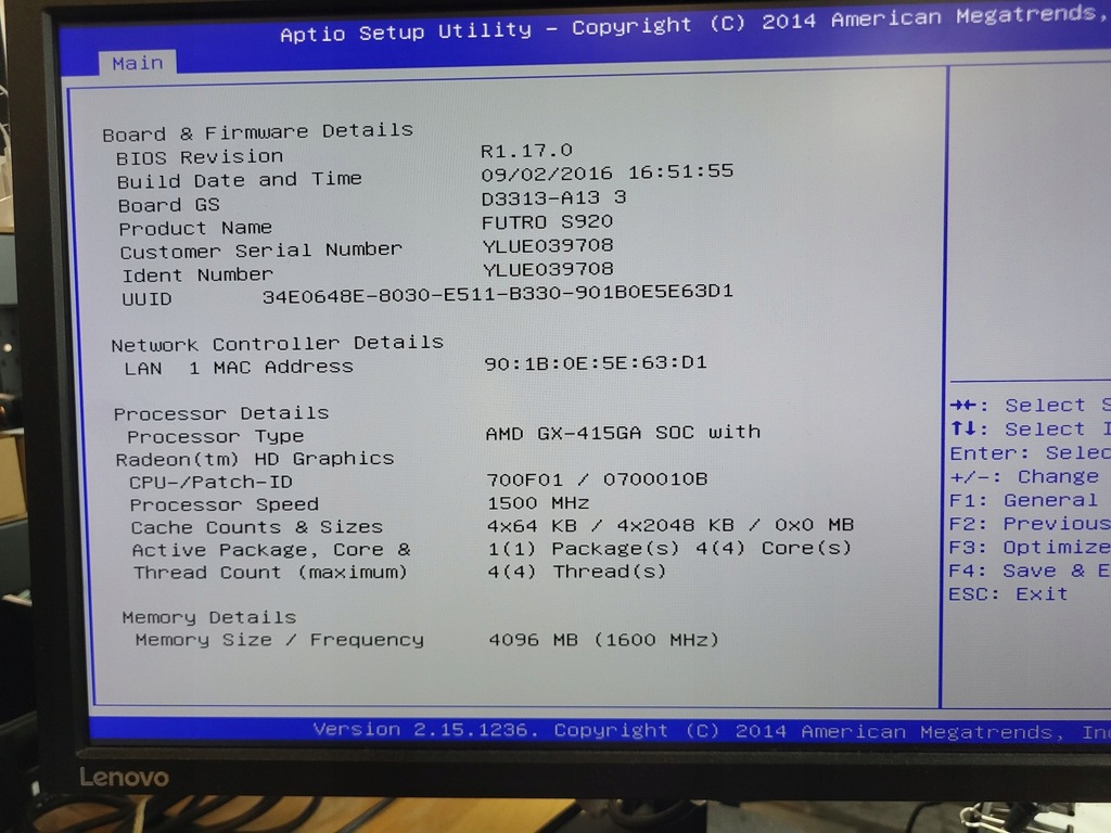 Fujitsu FUTRO S920 AMD GX-415GA (2290205)