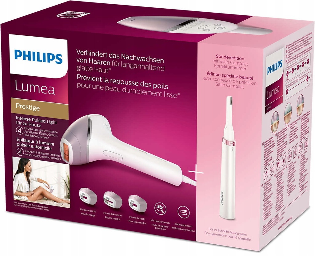 PHILIPS LUMEA BRI949 DEPILATOR LASEROWY BRI947+try 7706618443