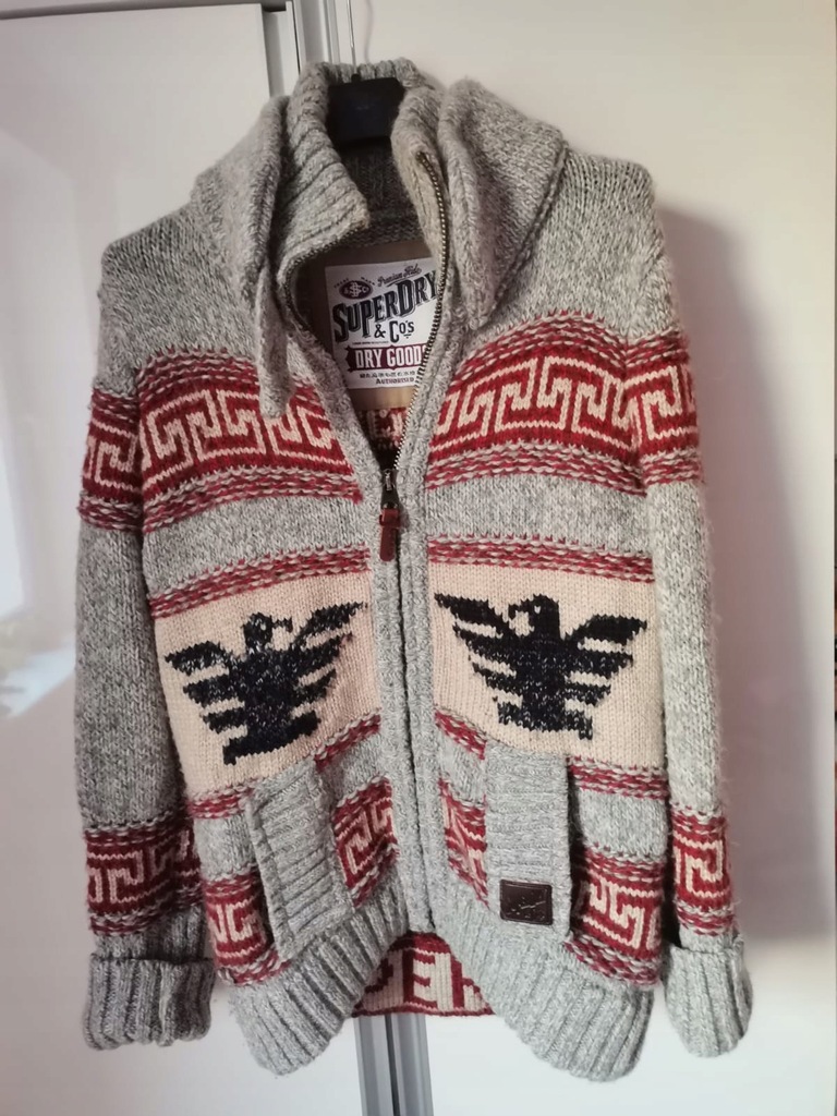 Superdry sweter wełniany, ciepły S/ M Okazja!SUPER