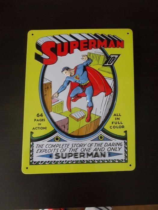 Plakietka Superman z kolekcji komiksów DC - nowa