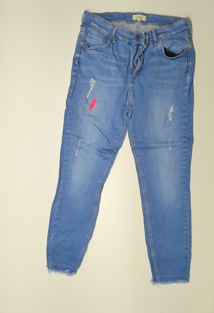 SPODNIE JEANS DAMSKIE RIVER ISLAND BAWEŁNA ROZM 44