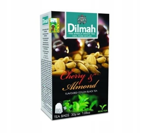 Herbata Dilmah Czarna Wiśnie+Migdały 20x1,5g Sasze