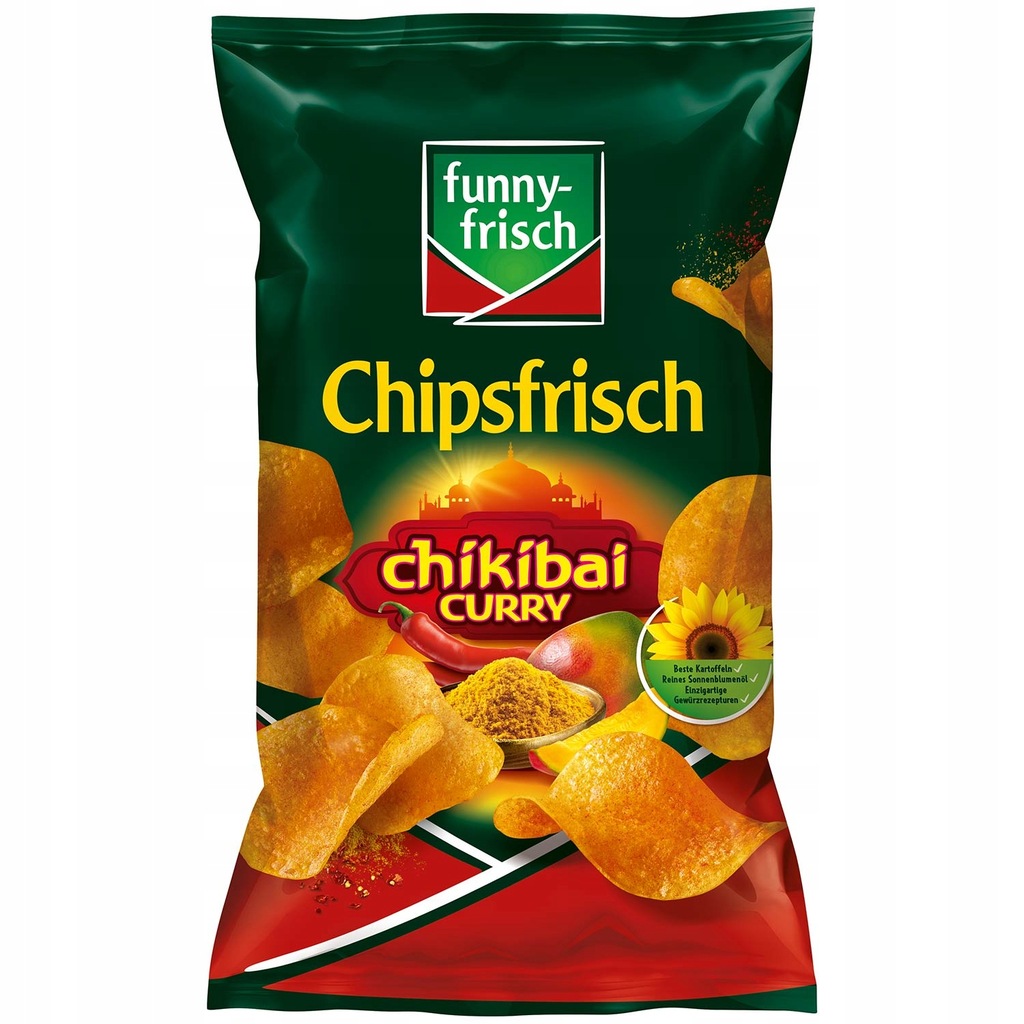 FUNNY FRISCH CHIPS * CHIKIBAI CURRY CHIPSY LAYS