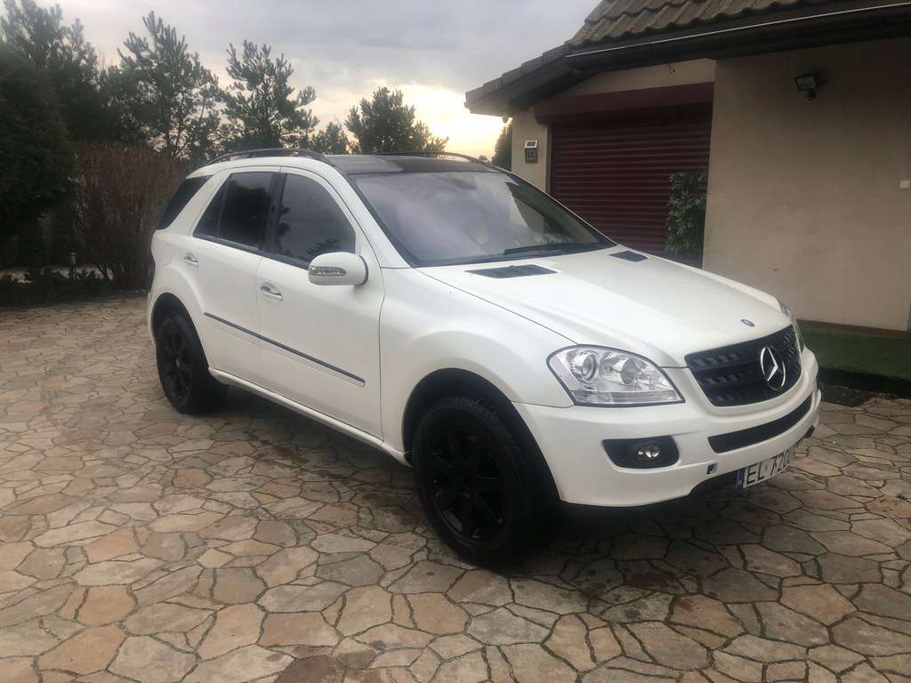 MERCEDES ML W 164 5.0 + GAZ ! BIAŁA PERŁA 9039470959