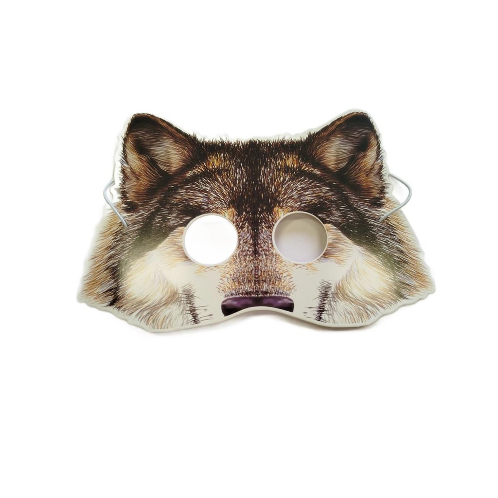 Maska papierowa Wilk zwierzę z lasu