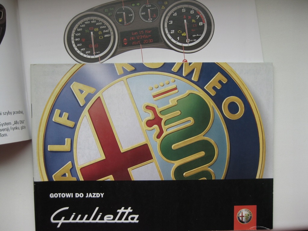 ALFA ROMEO Giulietta Instrukcja skrócona Giulietta