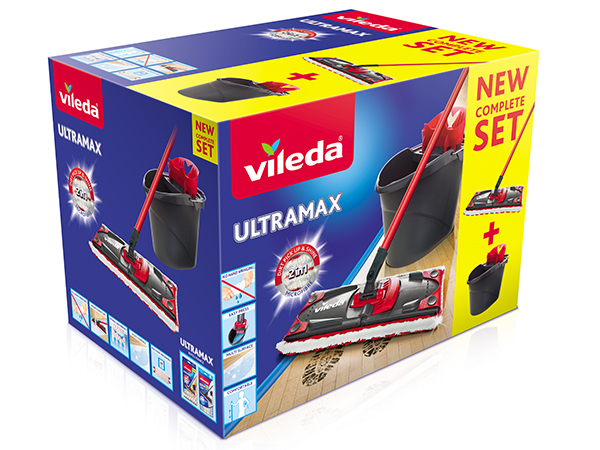 VILEDA ULTRAMAX ZESTAW MOP MICROFIBRA WIADRO N29