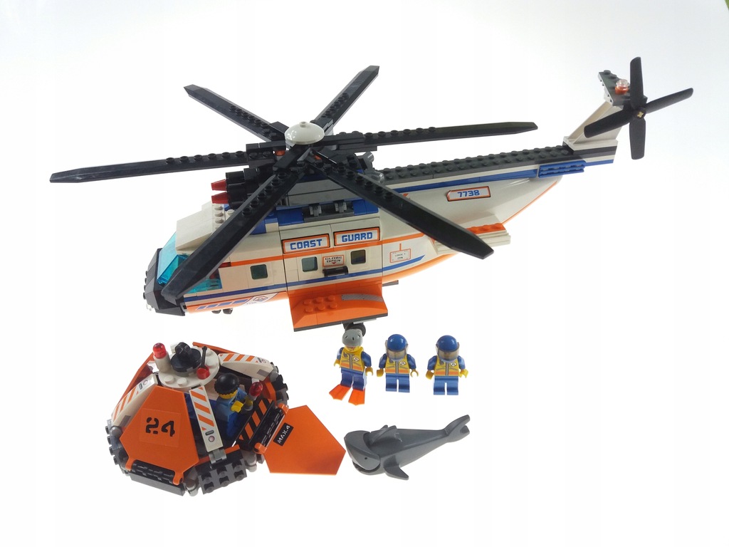 Lego City 7738 Coast Guard Helicopter & Life 8050340194