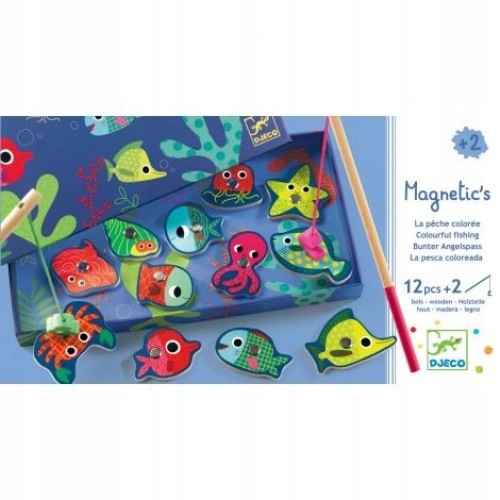Gra Magnetyczna Łowienie Rybek wędki rybki Djeco