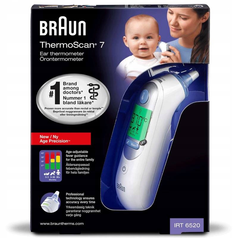 Braun Thermoscan 7 IRT6520 Termometr Do Ucha ZWROT