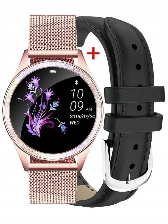 SMARTWATCH Gino Rossi G.RSWBF2-4D2-2 rosegold/blac