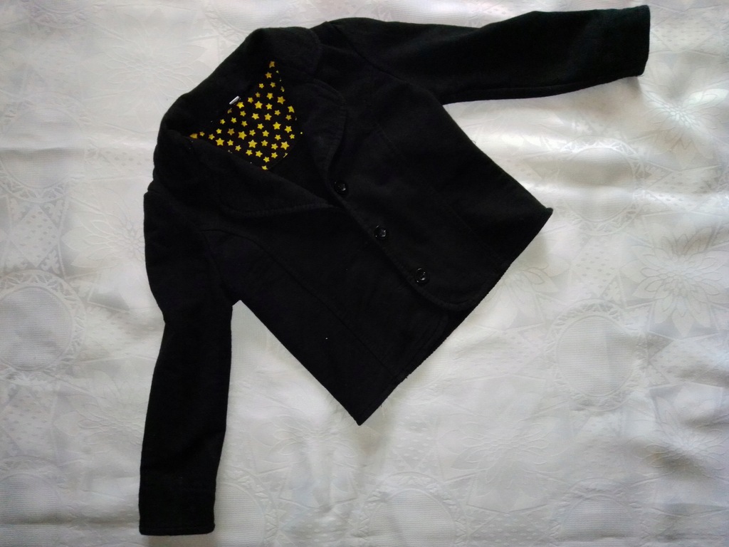 Materiałowy jacket black 86