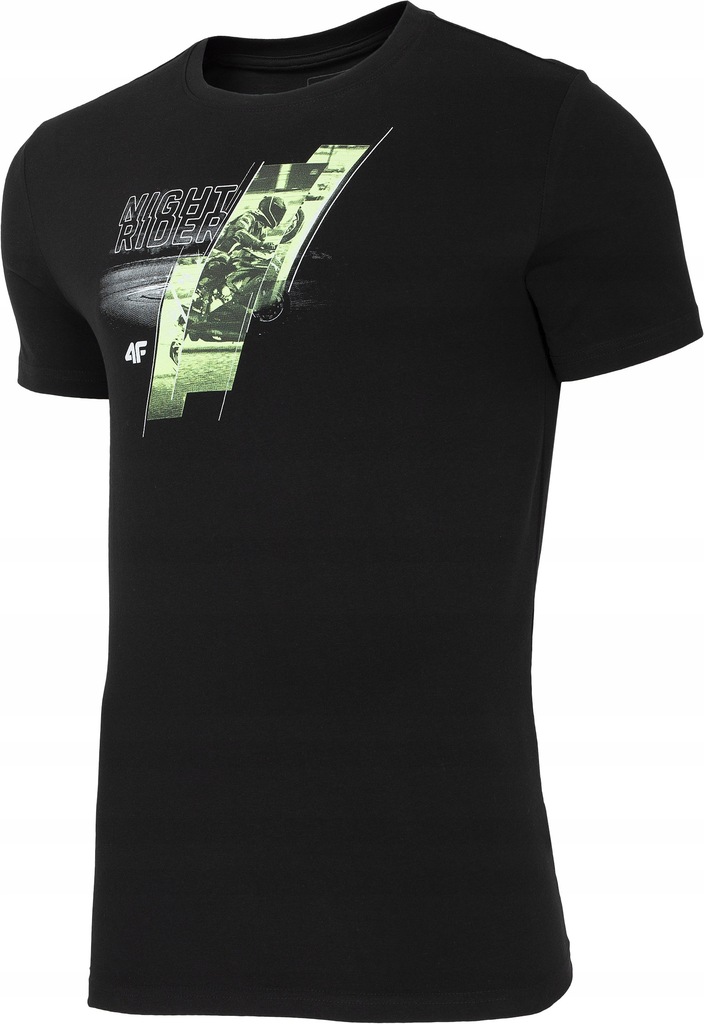 T-shirt męski 4F TSM013 bawełniany czarny 3XL