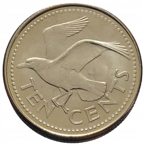 64766. Barbados, 10 centów, 2000r.