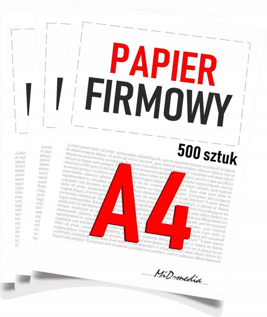 PAPIER FIRMOWY A4 500 szt.- FULL KOLOR - tylko 24h