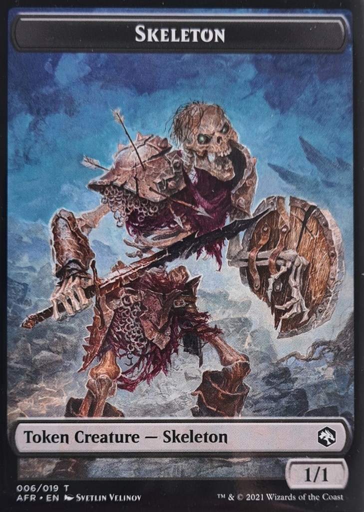 MTG Skeleton Token AFR