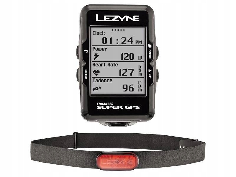 Licznik rowerowy LEZYNE Super GPS HR Loaded