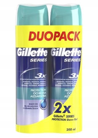 Żel do golenia Gillette Series Duopack 2x200ml