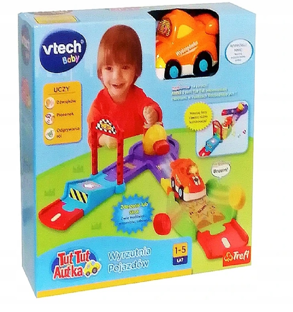 Vtech 61171 Tut-Tut Autka Wyrzutnia Pojazdów