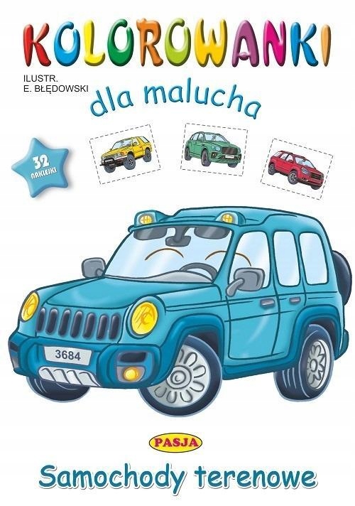 KOLOROWANKI DLA MALUCHA - SAMOCHODY TERENOWE