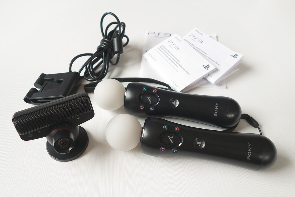 zestaw PS Move 2x kontroler kamera PS3 PS4 IDEALNY