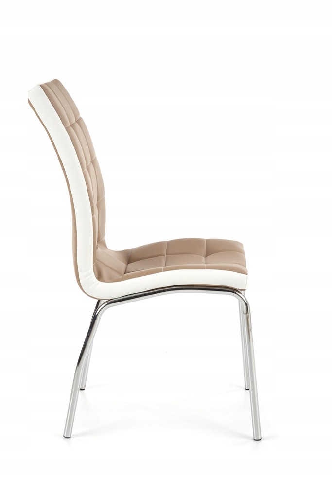 Krzesło K-186 Halmar cappuccino-białe ELEGANCKIE