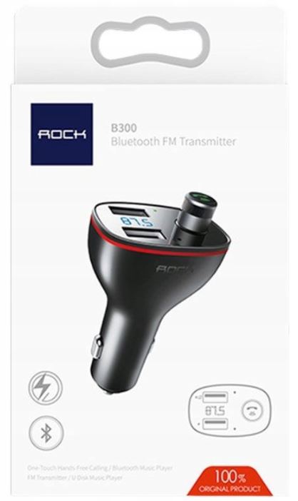 Купить ROCK B300 TRANSMITER FM Bluetooth USB зарядное устройство: отзывы, фото, характеристики в интерне-магазине Aredi.ru