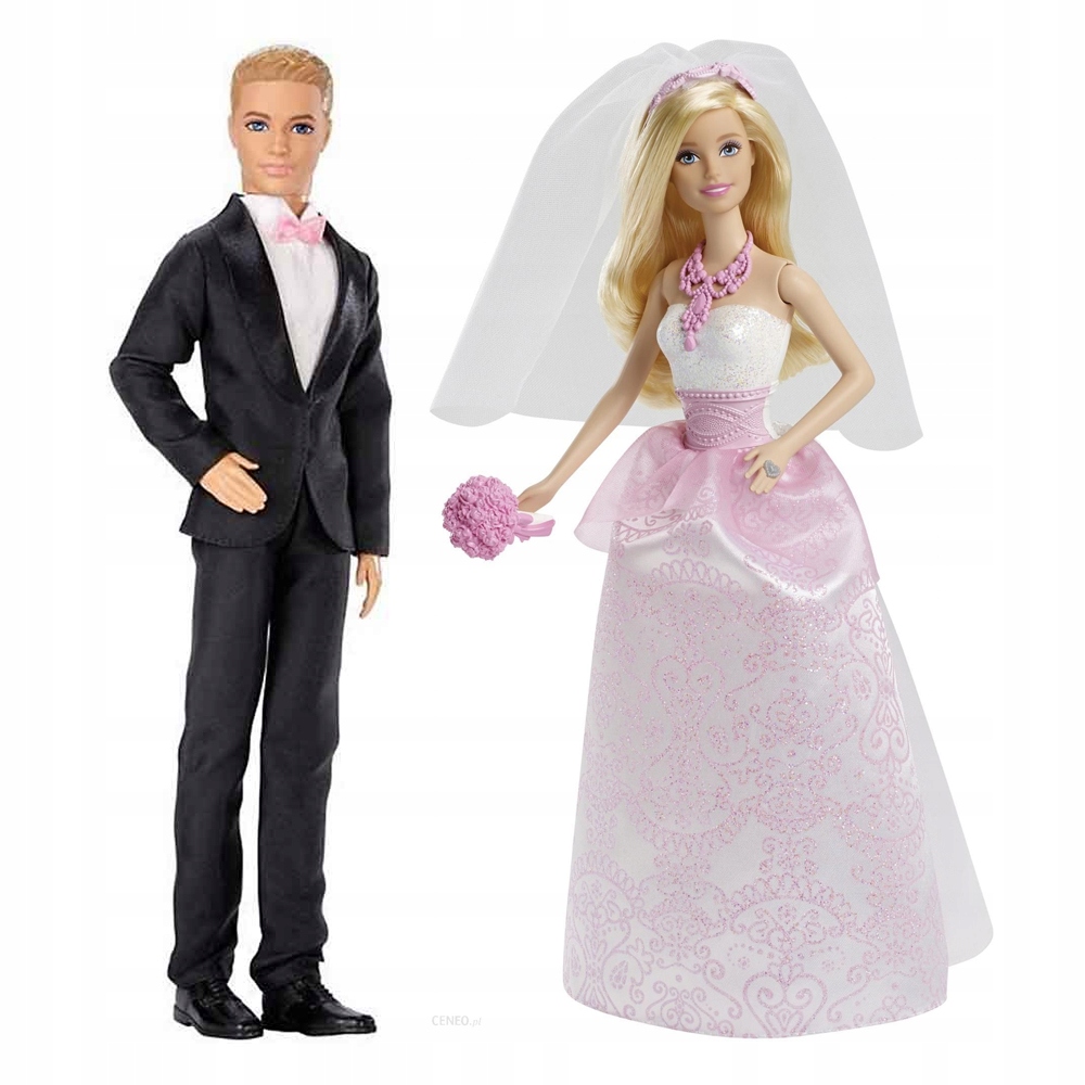 BARBIE LALKA PANNA MŁODA I KEN PAN MŁODY ŚLUB - 7844983350