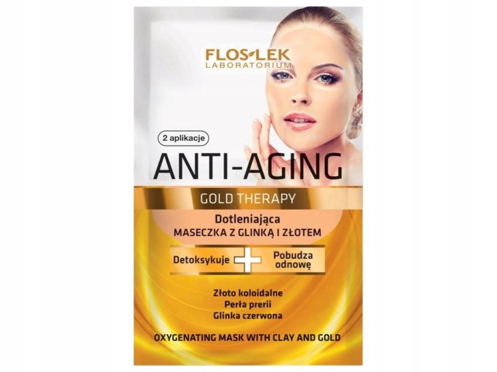 Floslek Anti Aging Gold Therapy Maseczka z 2