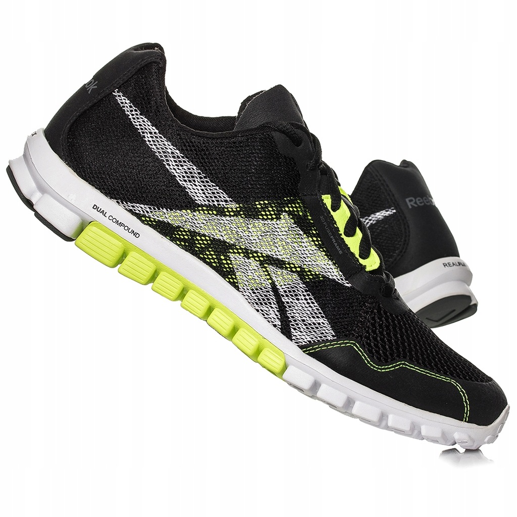 Кроссовки Realflex Reebok с синей подошвой
