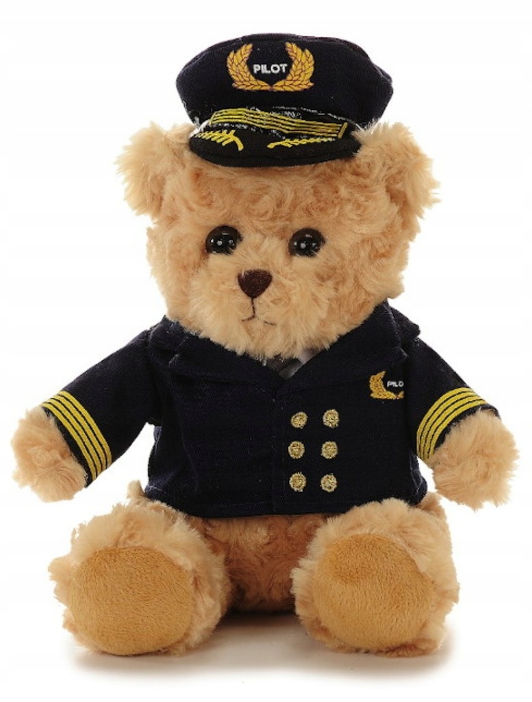 maskotka miś pluszowy pilot teddy bear