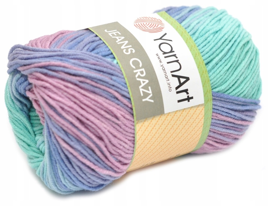 YarnArt JEANS CRAZY włóczka bawełna + akryl 8203 12244672778