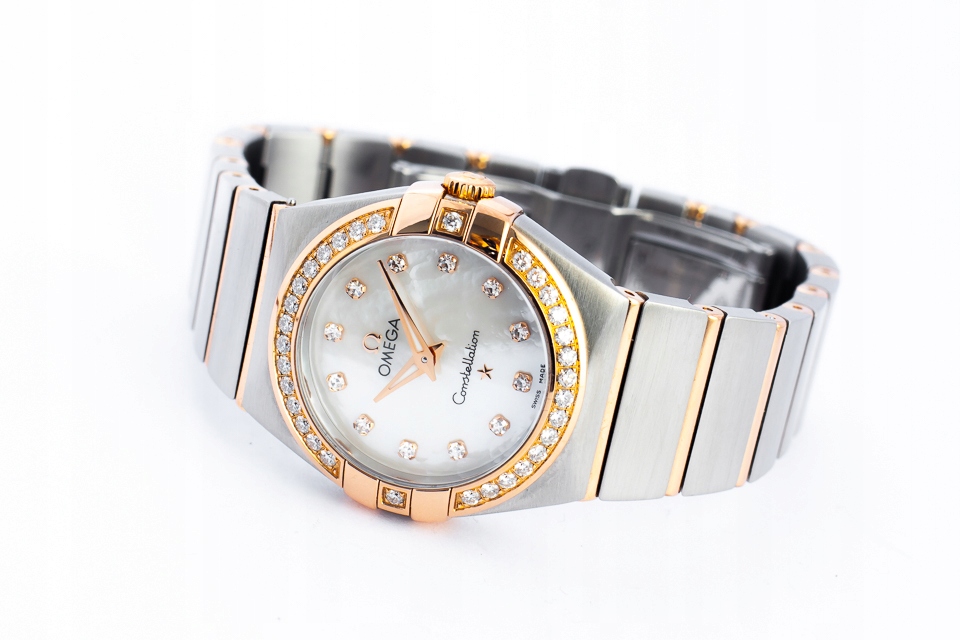 OMEGA CONSTELLATION QUARTZ LADY DIAMONDS 27MM/KPL.